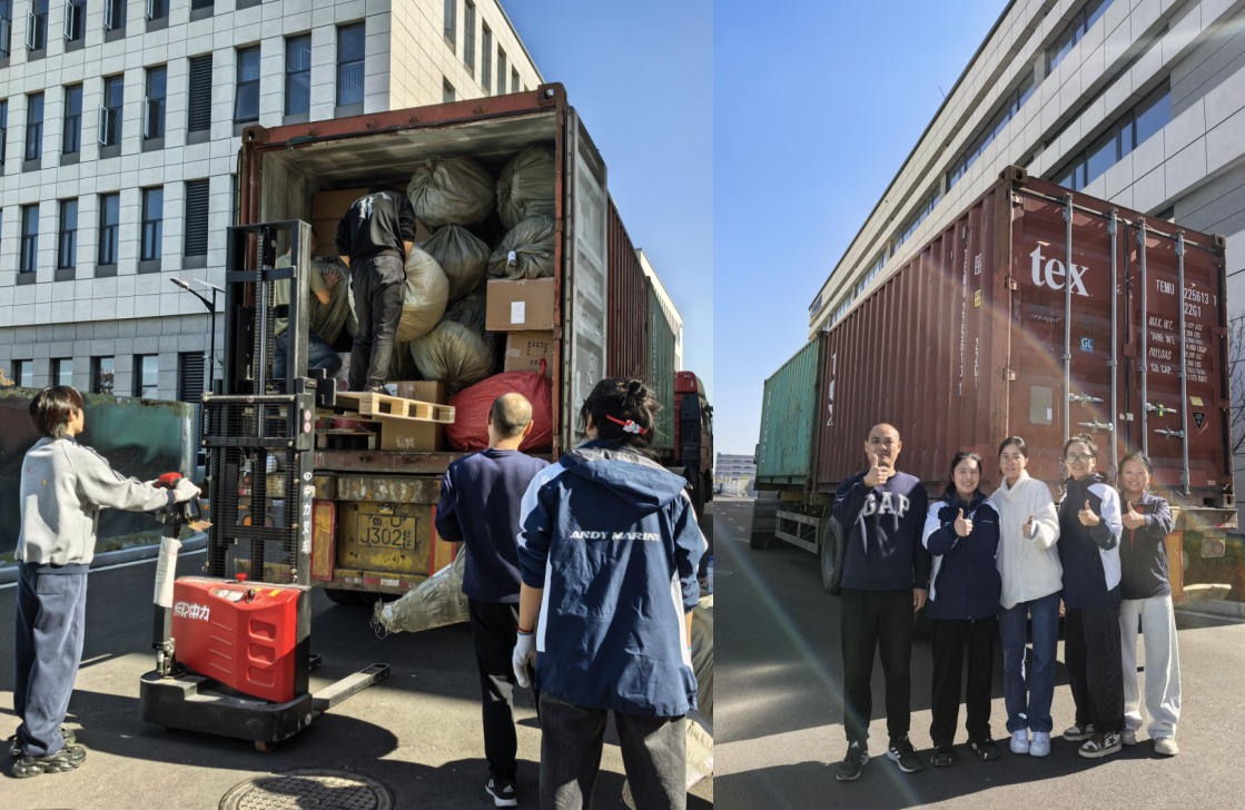 اكتمال تحميل الحاويات إلى أستراليا!